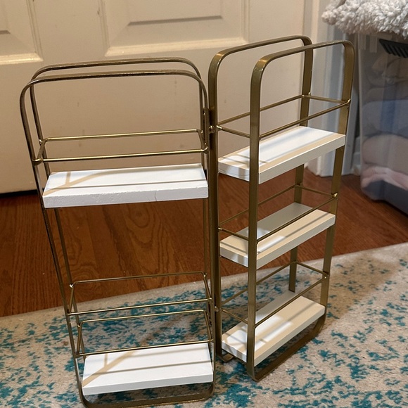 White & Gold 3-Tier Countertop Organizer - Home Storage & Organization - Picture 5 of 5